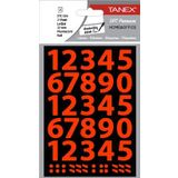 Tanex STC-556 Flo 23 mm 2'li Kırmızı Rakam Etiketi