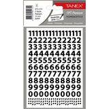 Tanex STC-574 10 mm 2'li Şeffaf Rakam Etiketi