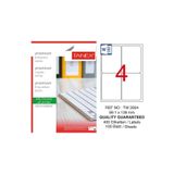 Tanex TW-2004 Beyaz 99.1x139 mm 400 Adet Yazıcı Etiketi