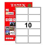 Tanex TW-2010 Beyaz 99x57 mm 1.000 Adet Yazıcı Etiketi
