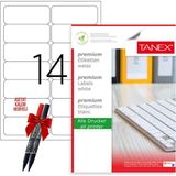 Tanex Tw-2014 99x38 Mm Laser Etiket 100 Tabaka 2'li Asetat Kalem