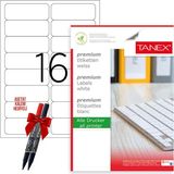 Tanex Tw-2016 99x34 Mm Laser Etiket 100 Tabaka 2'li Asetat Kalem