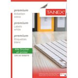 Tanex TW-2065 38x21 mm 100 Adet Beyaz Lazer Etiket