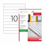 Tanex TW-2069 210x29,69mm 100 lü Mavi Lazer Etiket