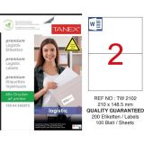 Tanex TW-2102 210x148.5 mm Sevkiyat ve Lojistik Etiketi
