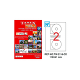 Tanex TW-2116 116x41 mm 100 Adet Lazer Etiket