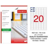 Tanex tw-2120 31x14 Laser Etiket