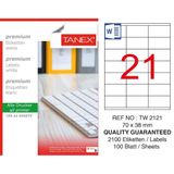Tanex TW- 2121 100'lü Laser Etiket