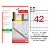 Tanex TW-2154 35x42mm Lazer Etiket