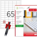 Tanex Tw-2165 38x21 Mm Laser Etiket 100 Tabaka 2'li Asetat Kalem
