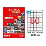 Tanex TW-2260 24x40 mm Lazer Etiket
