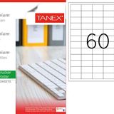Tanex TW-2260 40x24 mm 100'lü Sökülebilir Etiket