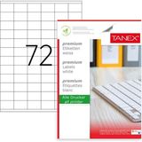 Tanex TW-2272 A4 35 x 233 mm Beyaz Lazer Yazıcı Etiketi