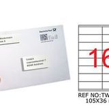 Tanex TW-2316 Laser Etiket 105x36 mm 1600 Adet Etiket