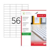 Tanex TW-2321 52.5x21.2 mm 100'lü Lazer Etiketi