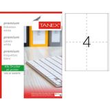Tanex TW-2504 98x148.5 mm 100 Adet Laser Etiket