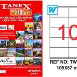 Tanex TW-2610 Lazer Etiket