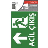 Tanex UYR-102 2'li Acil Çıkış Etiketi
