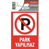 Tanex UYR-113 Park Yapılmaz 2'li Uyarı Etiketi