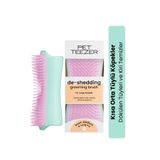 Tangle Teezer Pet Teezer Deshedding - Mint / Pink Yeşil Pembe Köpek Bakım Fırçası