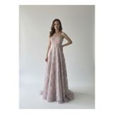 Tangül&Ali'S Moda Evi Straplez Pembe Maxi Elbise