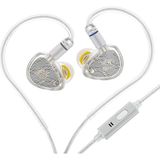 Tangzu Wan'er S.g Iı Kulak Içi Monitör, Hifi Kablolu Kulaklık, 10 mm Dinamik Sürücü Pet Membranlı Oyun Kulaklığı, 2pin Çıkarılabilir Ofc Kablolu (Beyaz, 3,5 Mm, Mikrofonlu)
