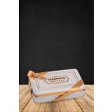Tanınmış Helvacı Sade Tahin Helvası Vip Metal Kutu (800gr)