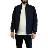 Taniş Erkek Klasik Yakasız Mevsimlik Bonded Mont - Lacivert - 2XL