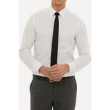 Taniş Giyim Erkek Slim Fit Düz Beyaz Gömlek - 2XL