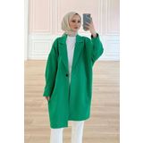TANISA Arelis Düğme Detay Uzun Blazer Ceket TNS-4296
