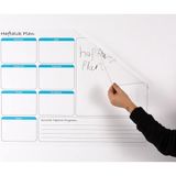 Tanıtım Haftalık Planlayıcı Çizelgesi Elektrostatik Akıllı Kağıt Yazı Tahtası (70 cm x 56 Cm)