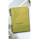 Tanıtım Spiralli 80 Yaprak Kareli A5 Defter, Not Defteri, Okul Defteri, 4 Farklı Renk Seçeneği (03 Olive Green)