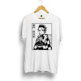 Tanjiro Demon Slayer Kimetsu No Yaiba Anime Baskılı Tişört - Beyaz - XL