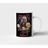 Tanjiro Nezuko Zenitsu Inosuke Demon Slayer Anime Tasarım Kupa - Hediyelik Kupa - Baskılı Kupa - 001 - Beyaz - 300 ml