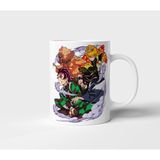 Tanjiro Nezuko Zenitsu Inosuke Demon Slayer Anime Tasarım Kupa - Hediyelik Kupa - Baskılı Kupa - 1 Adet - 300 ml