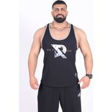Tank Top Athlete - Your Piece Erkek Rahat Fit Sporcu Atlet - Fitness & Antrenman Giyim - %100 Pamuklu Kumaş - Siyah