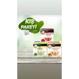 Tanla Baba Tanlababa Sargılı Küp Çay 3'lü Kış Paketi Atom Nane Limon Ihlamur Doğal Çay Bitkisel Çay Bitki Çayı