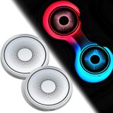 Tanlade 4 adet LED araba bardak altlığı 7 renk bardak tutucu su geçirmez LED bardak tutucu ışıklar ışıldayan serin araba aksesuarları iç atmosfer lambaları USB şarj mat bardak pedi içecek dekorasyon