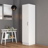 Tanmob AFTAN 1 Kapılı Beyaz Gardrop Suntalam Malzeme ile Geniş Depolama Alanı Ayna Yok GRD0301