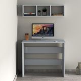 Tanmob Çalışma Masası Raflı Beyaz - CLM0201 - Y: 74 cm D: 45 cm G: 90 cm