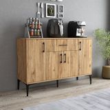 Tanmob MDL0302 4 Kapaklı Çekmeceli Çok Amaçlı Dolap Çam Malzemeden 120 cm Genişlik 81 cm Yükseklik