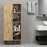 Tanmob Star Tek Kapılı 4raflı Çok Amaçlı Dolap Çam- BDL0202 - Sarı