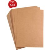 Tanpet Kraft Araç Araba Oto Paspas Kağıdı Baskısız 750 Adet 35X50 cm - Kahverengi
