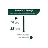 Tanpet Profil Direk 50 Cm - Çim Çit Direği Panel Çit Direği 2 Adet