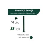 Tanpet Profil Direk 75 Cm - Çim Çit Direği Panel Çit Direği