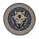 Tanrı Türkü Korusun - Türk Irkı Sağ Olsun -Bozkurt - Deri Peç - Arma - Wolf Leather Patch