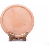 Tanrıkulu Bakırcılık Bakır Tepsi 25 cm. Iki Kişilik Rose Renk El İşçiliği