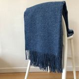 Tante Roza Woolmark Tek Kişilik %100 Saf Yün Battaniye Lacivert - 130 x 180 cm