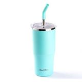 Tantitoni 024-01 Mavi 700 ml 2 Fonksiyonlu Çift Katmanlı Pipetli Termos