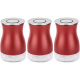 Tantıtonı 3 Parca Kırmızı Cam Kavanoz Setı 730Ml